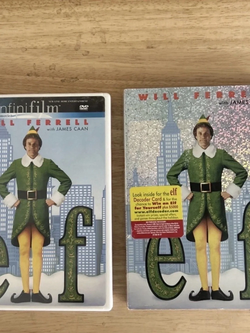 Elf (DVD, 2003, 2 Disc set, Widescreen & Full Screen) Authentic US Release